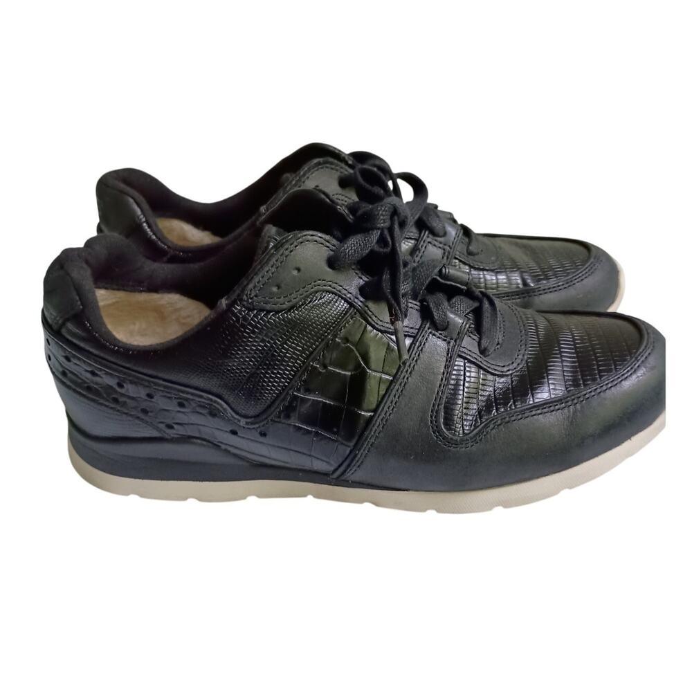 Ugg Deaven Croco Embossed Leather Women's Sneaker Size 8